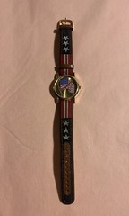 Valdawn Wrist Watch United States Flag American Patriotic Unisex *New Battery