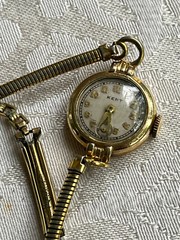 Vintage Kent Manual Wind Watch ACME 10K Rolled Gold Plate Working 6″ 21.3mm
