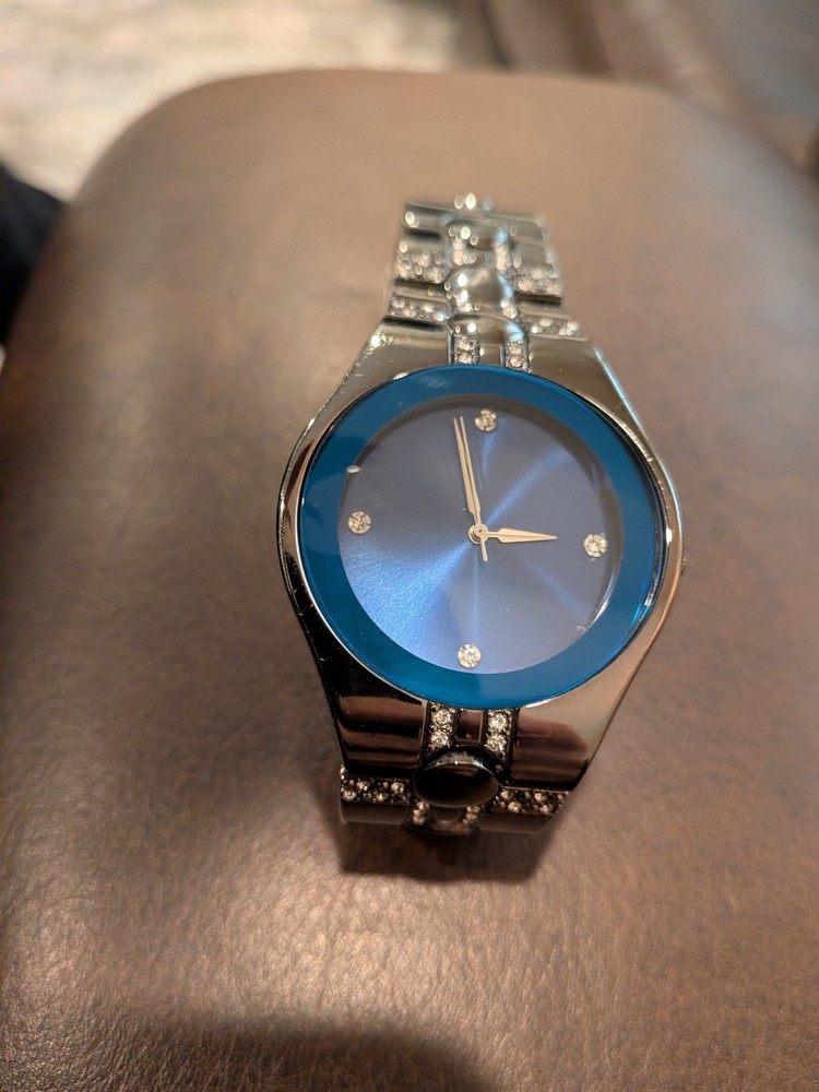 Allude FMDAL391 Men’s Diamond Quartz Analog Watch Blue Face/New Battery