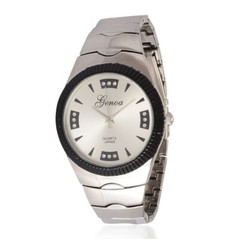 GENOA Watch Austrian Crystal Mens SPLASH WATER RESISTANT Gift Box