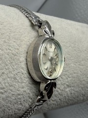 Bulova Working Manual Wind Ladies Cocktail Watch 10K Gold Plated 13MM 6″