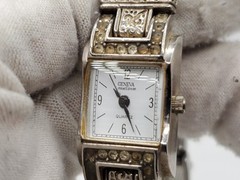 Geneva Limited Edition Watch Women 16mm Silver Tone White Dial New Battery