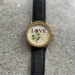 Vntg Arjang & Co. Stamp Series Womens Watch USPS “Love” Rose Stamp Dial Bin Z