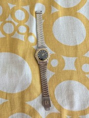 Ebel Classic Wave 18kt Bezel Black w/Diamonds 1057901 Pre-Owned Ladies Watch