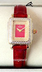 MICHELE SWISS SPECIAL EDITION DIAMOND 18K GOLD PLATED DIAMOND WATCH MWW06D000170