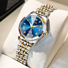 OLEVS Women’s Two Tone Stainless Steel Analog Quartz Watch