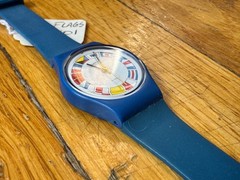 NOS Vintage Swatch 12 Flags – 1984 – LS101 – Working with Case, Battery Included