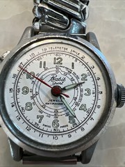 Vintage Basis Sport Antimagnetic Swiss Made Watch For Parts 1940’s Missing Glass