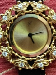 Franklin Mint House of Faberge Jeweled Crown Eternity Watch