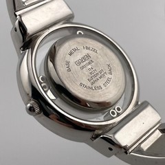 Gruen Womens Watch Pearl Look Dial Dual Gem Set Bezel 31mm Case Bangle Band