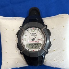 Casio HD 10 Year Battery HDC-600-7BVEG Black And Grey Mens Digital Analog Watch