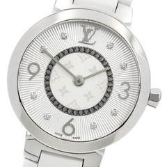 LOUIS VUITTON Tambour slim Q12MG 8P diamond Quartz Ladies Watch_957712