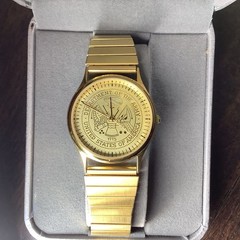 United States Department of the Army Gold-Tone Wristwatch
