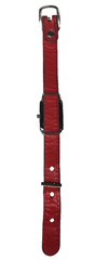 Keep Collective Women’s 7.5” Silvertone Watch New Battery Red Band Charm