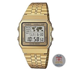 Casio A500WGA-9 Basic Digital Watch Stainless Steel Band Resin Glass New