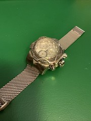 Invicta Men’s 52mm Silvertone Venom Chain Watch Excellent Condition!