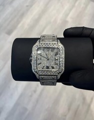 Men’s 1 of 1 Moissanite GRA Certified Iced Out Watch