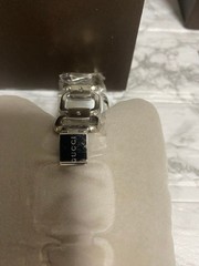 GUCCI G Collection Women’s Square Watch Silver Elegant Quartz W/Box New Unused