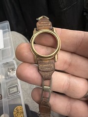 Vintage Central 7J BW Co. Military Style Watch 28mm For Parts Repair E17