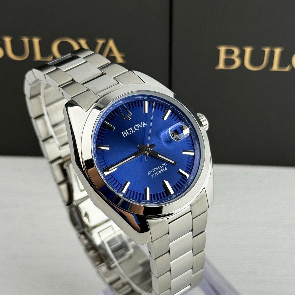 Bulova Surveyor 96B436 Men’s Watch 39MM Blue Dial Automatic Men’s Watch