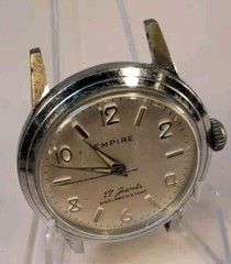 Rear Vintage Empire 17 Jewels Anti-Magnetic Shock Resistant Automatic Watch.