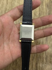 Vintage Seiko 2220-3190 Manual Wind Gold Tone Rectangular Roman Dial Watch
