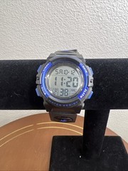 Lavaredo Digital Watch Quartz Chrono Alarm Day Date Month Blue Black New Battery