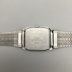 Vtg Citizen Men Watch 27mm Silver Tone Seven Diamond 2030-944976 New Battery