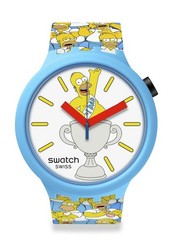 [Swatch] The Simpsons BEST. DAD. EVER. SB05Z100 Big Bold 47mm Watch w/BOX NEW