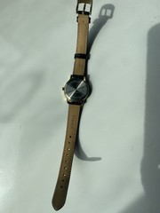 Timex Women’s Gold Tone Watch Leather Strap With Box/ Working /New Battery