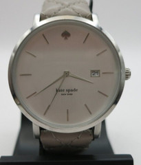Kate Spade New York Metro Grand Quilted Strap Quartz Watch – 0846 – New Battery