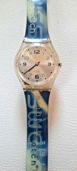 2004 SWATCH CITY VIENNA SPECIAL Swiss Watch Blue White New Battery FREE SHIP