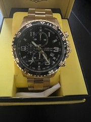 Invicta II Collection 48 mm Yellow-Gold Stainless Steel Men’s Wristwatch
