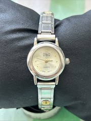 D’linQ Silver Tone Charms Women’s Quartz Watch