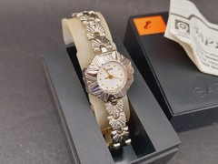Vintage Zaria Ladies Manual Wind Watch NOS Made in Russia 90s Box,Papers