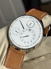 Ressence Type 1 Slim White Dial Titanium Watch Type 1S 42mm