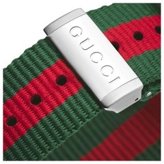 GUCCI YA136206 Dive Black Dial Red and Green Nylon Men’s Watch