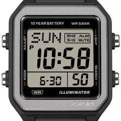 CASIO W-221H-1AJF Big LCD World Time 10 Year Battery WR50m Digital Watch