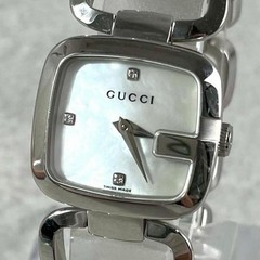 GUCCI G-Gucci Women’s Watch Diamond Shell Dial 125.5 Stainless Steel
