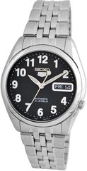 Seiko 5 Automatic 21 Jewel Black Dial Day/Date Analog SNK381K1 30M Mens Watch