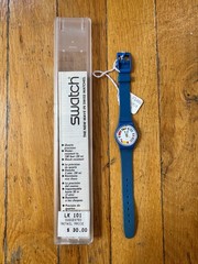 NOS Vintage Swatch 12 Flags – 1984 – LS101 – Working with Case, Battery Included