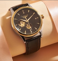 Automatic Mechanical Skeleton Waterproof Rome Elegant Mens Wristwatch Gift
