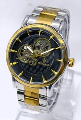 Awesome Maserati Automatic Black Dial Dual Tone Band Analog Men’s Wrist Watch