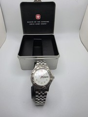 Wenger Swiss Military My Wife and Kids Promo Watch Day Date Swiss Made
