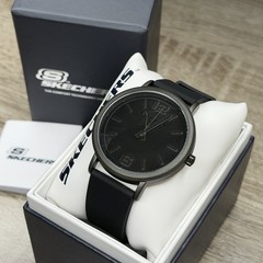 NEW✅ Skechers Ardmore Black Strap 46mm Minimalist Men’s Sports Watch SR5042