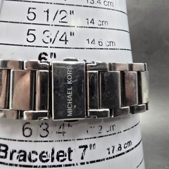 Michael Kors Parker Watch Women 39mm Silver Dial Silver Tone MK-5353 New Battery