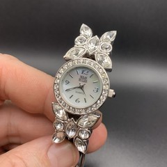 Nolan Miller Glamour Collection Butterfly Watch Black Needs Battery Band Repair