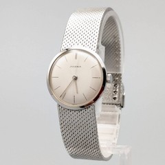 [Very Good] JUVENIA Swiss 17 Jewels Manual Wind Ladies Watch c.1970s Mesh
