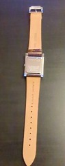 Kenneth Cole Watch Men Silver Tone Brown Croco Leather Water Resistant