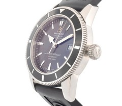 Breitling SuperOcean Heritage 42 A17321 Black Dial Auto SS Mens Watch Box Papers